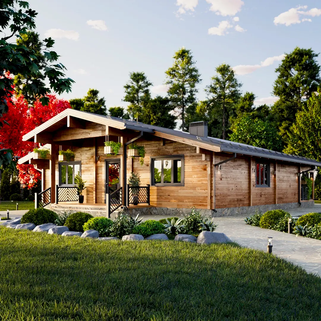 We design our wooden houses, which take you to the heart of nature and offer a warm and comfortable living space, with the highest quality materials for your comfort and health.